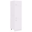 Refrigerator Cabinet White 60x57x207 cm Engineered Wood