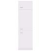 Refrigerator Cabinet White 60x57x207 cm Engineered Wood