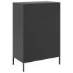 Highboard Black 68x39x101.5 cm Cold-rolled Steel