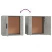 Bedside Cabinets 2 pcs Concrete Grey 50x39x47 cm