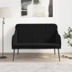 Bench Black 110x76x80 cm Velvet