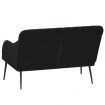 Bench Black 110x76x80 cm Velvet