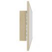 LED Bathroom Mirror Sonoma Oak 90x8.5x37 cm Acrylic