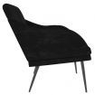 Bench Black 110x76x80 cm Velvet