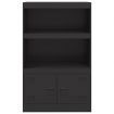 Sideboard Black 67x39x107 cm Steel