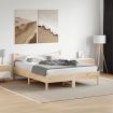 Bed Frame with Headboard 150x200 cm Solid Wood Pine