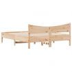 Bed Frame with Headboard 150x200 cm Solid Wood Pine