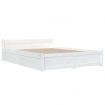Bed Frame with Drawers White 153x203 cm Queen Size