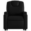Stand up Massage Recliner Chair Black Faux Leather