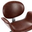 Swivel Dining Chairs 2 pcs Brown Faux Leather