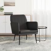 Armchair Black 61x78x80 cm Faux Leather