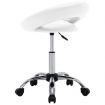 Swivel Dining Chair White Faux Leather