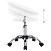 Swivel Dining Chair White Faux Leather