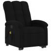 Stand up Massage Recliner Chair Black Fabric