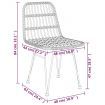 5 Piece Garden Dining Set Poly Rattan