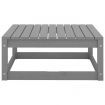 7 Piece Garden Lounge Set Grey Solid Pinewood