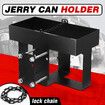 Jerry Gas Can Holder Metal Lockable Fuel Jug Petrol Container Rack Bracket Liquid Carrier Toolbox for Camper Caravan Trailer Black