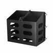 Jerry Gas Can Holder Metal Lockable Fuel Jug Canister Rack Liquid Container Petrol Carrier Bracket Toolbox for Camper Caravan Trailer Black