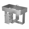 Jerry Gas Can Holder Lockable Metal Fuel Jug Container Petrol Rack Water Carrier Bracket Toolbox for Camper Caravan Trailer Silver