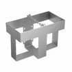 Jerry Gas Can Holder Lockable Metal Fuel Jug Container Petrol Rack Water Carrier Bracket Toolbox for Camper Caravan Trailer Silver