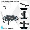 Genki Trampoline Bounce Rebounder Jumping Bungee Fitness Home Gym Workout Indoor Exercise Foldable Round 40 Inch