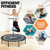 Genki Trampoline Bounce Rebounder Jumping Bungee Fitness Home Gym Workout Indoor Exercise Foldable Round 40 Inch