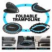 Genki Mini Trampoline Foldable Rebounder Jumping Rebounding Exercise Bungee Workout Fitness Equipment Home Gym 48 Inch