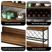 Wine Rack Bar Table Storage Cabinet Glass Bottle Holder Corner Shelves Side Boards Alcohol Cafe Coffee Dining Room Kitchen Display Shelving