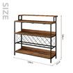 Wine Rack Bar Table Storage Cabinet Glass Bottle Holder Corner Shelves Side Boards Alcohol Cafe Coffee Dining Room Kitchen Display Shelving