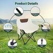 Folding Camping Chair Lightweight Portable Outdoor Furniture Beach Hiking Picnic Fishing Seating Patio Backyard Lawn Garden with Bag