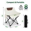 Folding Camping Chair Lightweight Portable Outdoor Furniture Beach Hiking Picnic Fishing Seating Patio Backyard Lawn Garden with Bag