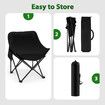 Folding Camping Chair Lightweight Camp Beach Picnic Hiking Fishing Portable Outdoor Seat Patio Backyard Garden Lawn Seating Furniture with Bag