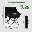 Folding Camping Chair Lightweight Camp Beach Picnic Hiking Fishing Portable Outdoor Seat Patio Backyard Garden Lawn Seating Furniture with Bag