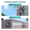 Solar Security Cameras Wireless Outdoor, WiFi 360 Degree View Wireless Solar Powered Cameras for Home, PIR Motion Sensor with Color Night Vision