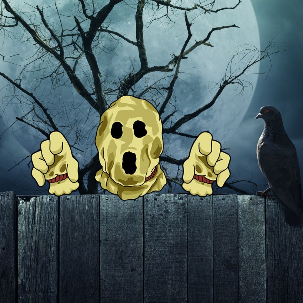 Halloween Fence Peeker Decoration Scary Peeper, Halloween Garden Yard Decor for Home Pathway