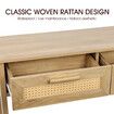 Narrow Console Table Hallway Entry End Entrance Sofa Couch Rattan Side Accent Bedroom Living Home Furniture with Drawers Storage Shelf