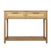 Narrow Console Table Hallway Entry End Entrance Sofa Couch Rattan Side Accent Bedroom Living Home Furniture with Drawers Storage Shelf