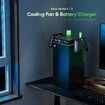 Cooling Fan with Fast Charger Station for X-box Series X/S, Automatic Fan Speed Adjustable by Temperature