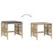 Garden Stools with Cushions 4 pcs Mix Beige 41x41x36 cm Poly Rattan
