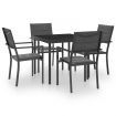 5 Piece Outdoor Dining Set Steel