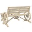 2 Piece Garden Lounge Set Solid Wood Fir