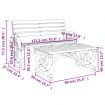 2 Piece Garden Lounge Set Solid Wood Fir