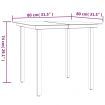 5 Piece Garden Dining Set with Cushions Poly Rattan and Steel