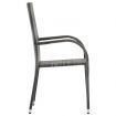 5 Piece Garden Dining Set Grey