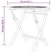5 Piece Garden Dining Set Solid Wood Teak