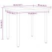 5 Piece Garden Dining Set Black