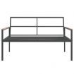 3 Piece Garden Lounge Set with Cushions Anthracite Steel