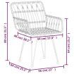 5 Piece Garden Dining Set Black Poly Rattan