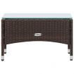 4 Piece Garden Lounge Set With Cushions Poly Rattan Brown