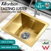 ALFORDSON Kitchen Sink Stainless Steel Drop in Flush Under Mount 340X310MM Gold